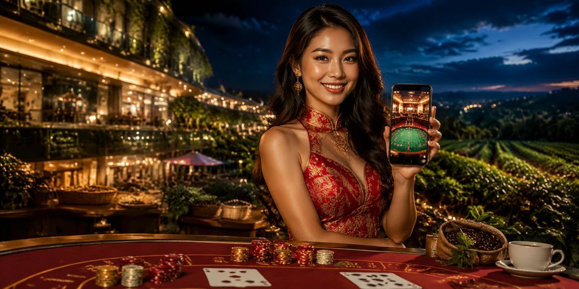 Người dùng tại Mũi Né trải nghiệm casino trên điện thoại bên bờ biển